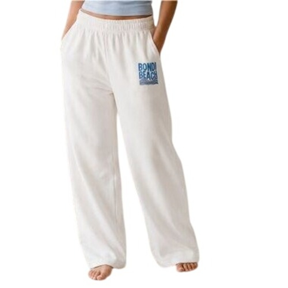 Wild Fable Women's White Bondi Beach Graphic Sweatpants Size 3X